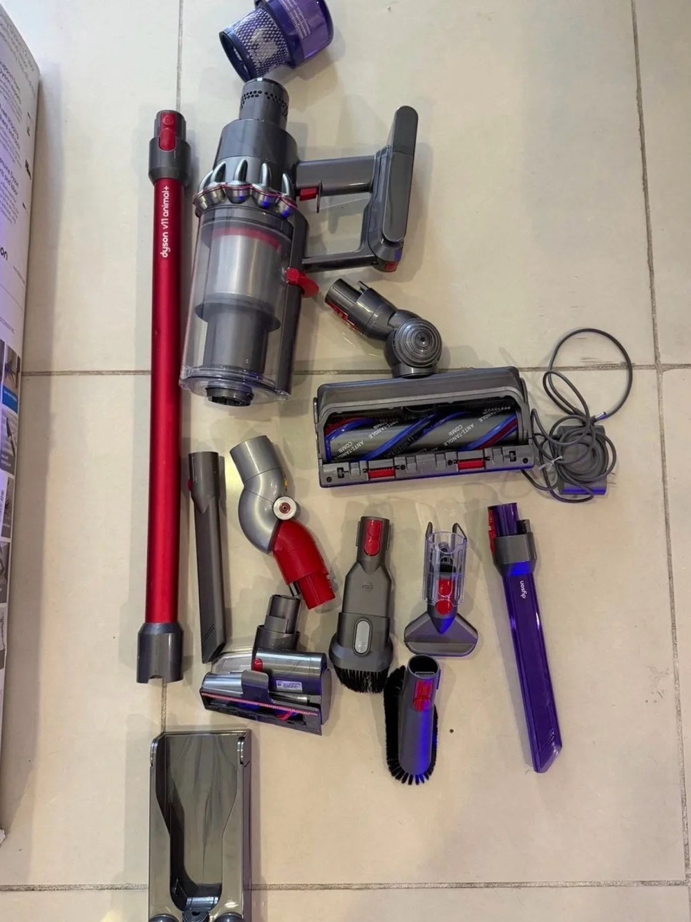 Dyson V11 Torque Drive+ Cordless Vacuum Cleaner - Blue and Purple Accents